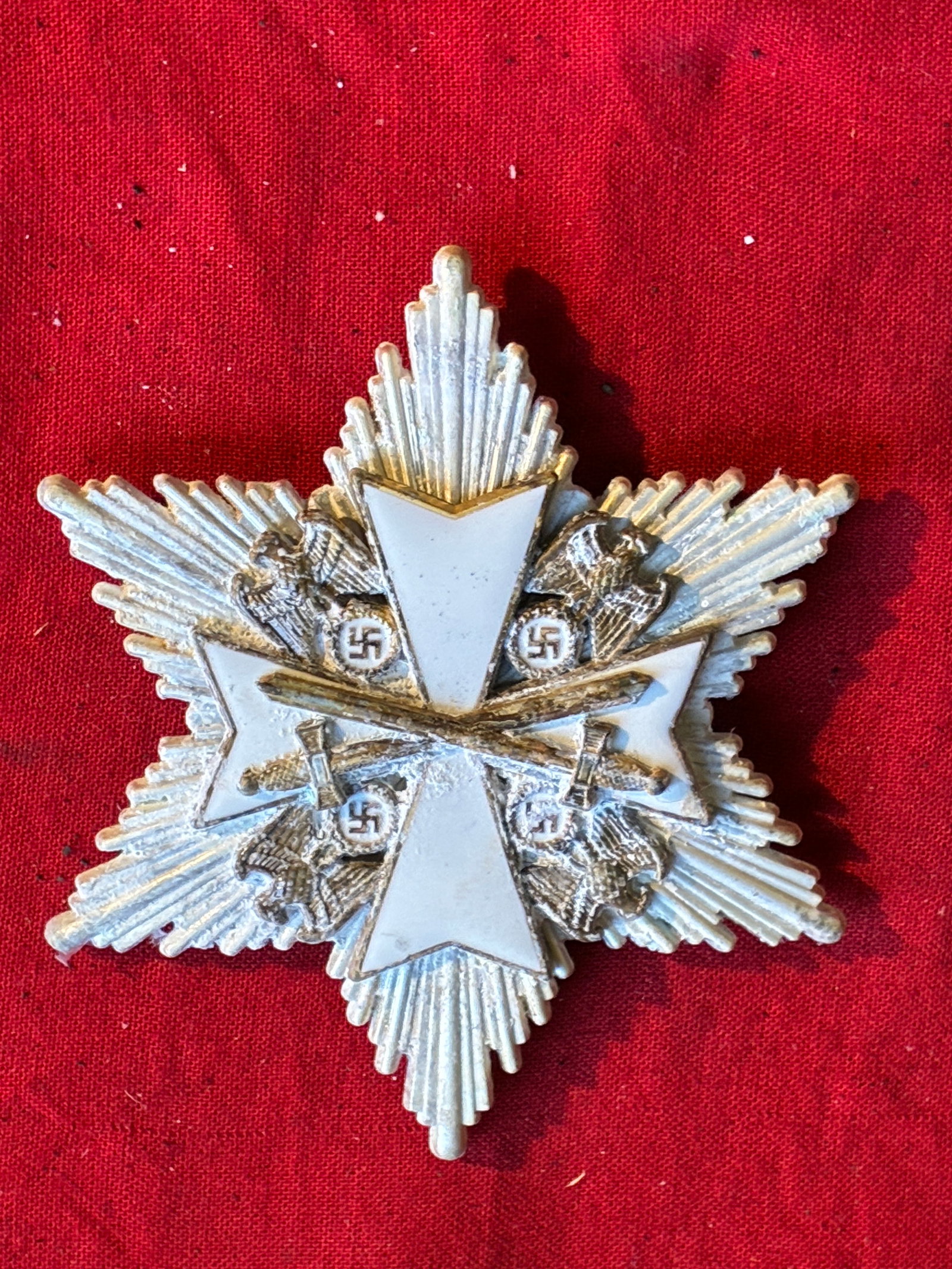 WW2 Order of the German Eagle with Swords, 2nd Class Marked 90021: WW2 Order of the German Eagle with Swords, 2nd Class Marked 90021. instituted on 1 May 1937 by Adolf Hitler, was a diplomatic and honorary award given to prominent foreigners, particularly diplomats, 