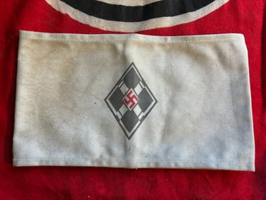 SCARCE WW2 GERMAN DIAMOND SHAPED HITLER YOUTH ARMBAND