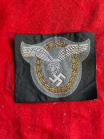 WW2 GERMAN LUFTWAFFE PILOT OBSERVER BADGE PATCH INSIGNIA