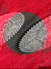 1933 Flag Bearer Germany Awake GERMAN FUHRER WWII COMMEMORATIVE COIN IN SILVER
