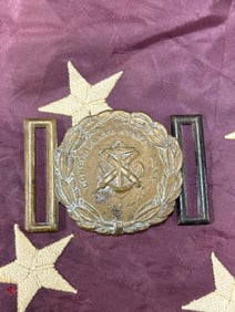 CIVIL WAR CONFEDERATE STATES NAVY BELT BUCKLE BY ISSAC CAMPBELL & CO.