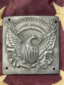 C. 1820-1830 U.S. MILITIA EAGLE CAST PLATE