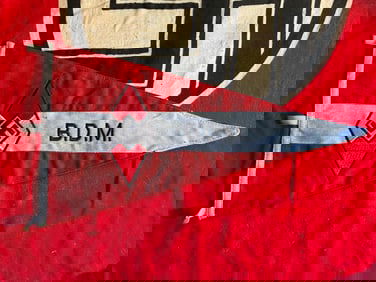 WW2 German BDM Hitler Youth HJ Jugend Large Pennant