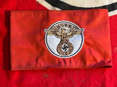 German WWII NSKK Armband With RZM Paper Tag