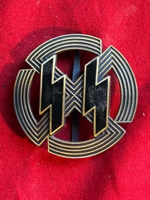 WW2 SS Germanic Proficiency Runes Badge in Bronze