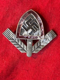German RAD Male’s Field Cap Badge 1937 By Ges. Gesch. B&N