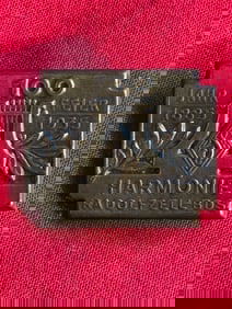 WW2 GERMAN 100 JAHR FEIER 1885 1935 HARMONIE RADOLFZELL BDS TINNIE BADGE