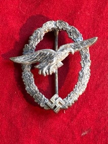 WW2 German Luftwaffe glider pilot badge by C.E. Juncker
