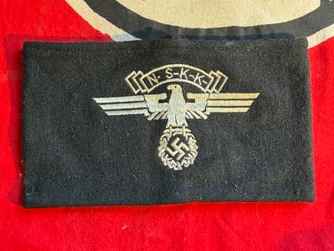 ULTRA RARE WW2 GERMAN NSKK ARMBAND