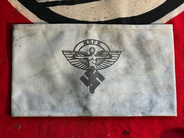 SCARCE WW2 GERMAN NSFK ARMBAND