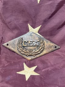 CIVIL WAR DATED 1863 CONFEDERATE STATE OF AMERICA PLATE