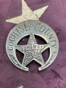 ANTIQUE COCHISE COUNTY SHERIFF BADGE