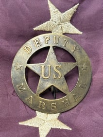ANTIQUE 1800'S DEPUTY US MARSHAL BADGE