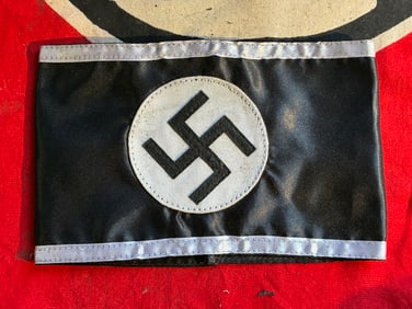 WW2 German Allgemeine SS mourning armband - 5 Piece Construction