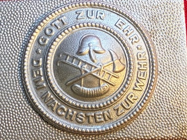 WW2 GERMAN FIRE BRIGADE BELT BUCKLE