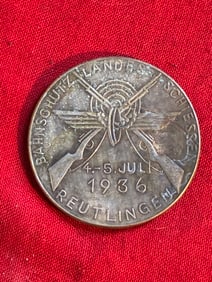 WW2 German Silver Medal - Bahnschutz shooting festival