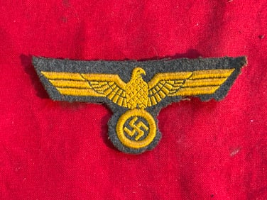 WWII German Kriegsmarine (Navy) Coast Artillery Early Style Breast Eagle