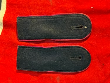 WWII Heer Army or SS Enlisted Panzer Wrap Style Shoulderboards - Matched Pair