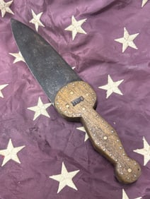 ANTIQUE 1800'S NATIVE AMERICAN TRADE DAG KNIFE DAGGER MARKED HBC - HUDSON BAY CO.