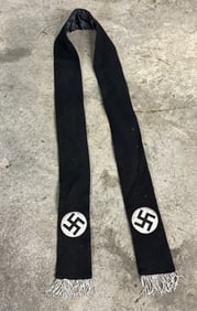 WWII GERMAN REICH WAFFEN SS FUNERAL SASH WITH RZM PAPER TAG