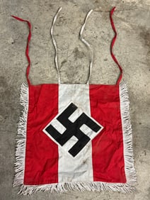 GERMAN WWII TRUMPET BANNER OF THE HITLER YOUTH DIVISION