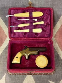Lady Of The Evening “SOUTHERNER?? Deringer Merrimack Arms Co. 41 RF With Vanity Set In