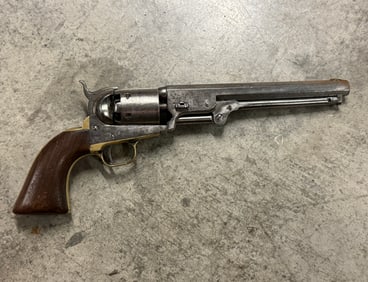 1851 COLT NAVY (.36 CALIBER WITH NAVAL ENGAGEMENT ON CYLINDER, OCTAGONAL BARREL) REVOLVER SERIAL