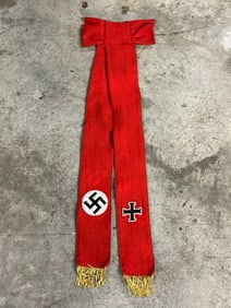 RARE WW2 GERMAN POLITICAL LEADERS SASH WITH RZM PAPER TAG