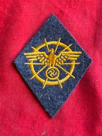 WW2 German Motorboat Unit Personnel Sleeve Diamond Cloth Badge Insignia
