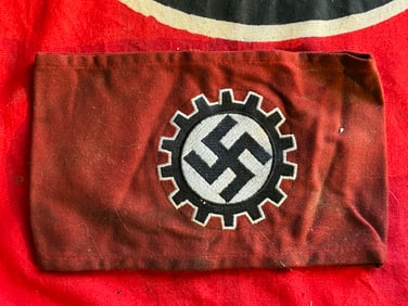WW2 GERMAN DAF ORTSGRUPPE LEVEL ARMBAND