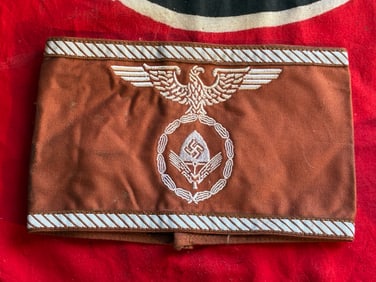 WWII Service Worn RAD Labor Service Officer's Armband - Reichsarbeitsdienst