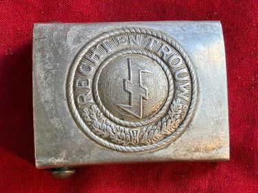 WW2 Dutch SS Foreign Volunteers Belt Buckle 'Recht En Trouw' By RZM M34/2