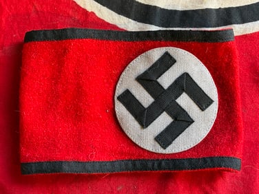 WW2 German ALLGEMEINE SS Armband w/ RZM Tag