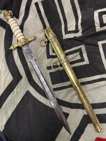 WWII German Kriegsmarine 2nd Model Dress Dagger BY BONSMANN SOLINGEN