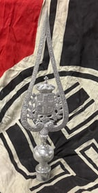 RARE WW2 GERMAN ITALIAN FLAG POLE TOP