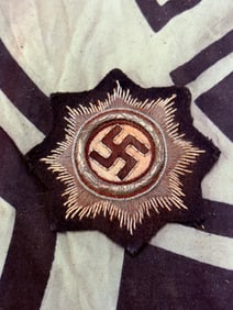 German WWII Army Heer / SS Panzer German Cross With RZM SS Cloth Tag