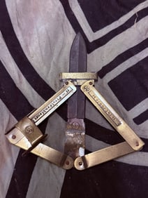 SCARCE WW2 GERMAN LUFTWAFFE SS PARATROOPER FOLDING GRAVITY KNIFE