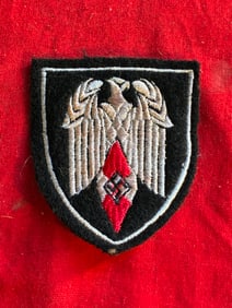WW2 German Hitler Youth Standard Bearers sleeve insignia (red)