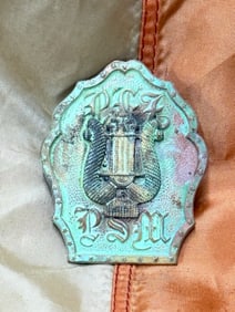 CIVIL WAR PENNSYLVANIA FIRE ZOUAVES MUSICIANS HEADGEAR BADGE INSIGNIA
