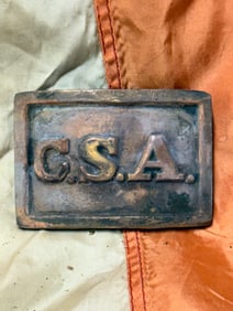CIVIL WAR CONFEDERATE CSA ATLANTA ARSENAL BELT PLATE BUCKLE