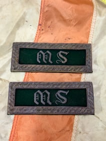 PAIR OF CIVIL WAR M.S. MEDICAL SERVICE LIEUTENANTS SHOULDER BOARDS STRAPS