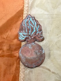 CIVIL WAR ORDNANCE DEPT. HEADGEAR BADGE INSIGNIA