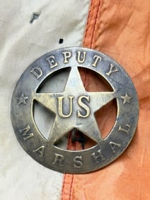 ANTIQUE 1800'S DEPUTY US MARSHAL BADGE