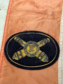 CIVIL WAR CROSSED CANNONS ARTILLERY HEADGEAR BADGE BY JOHN A. BAKER