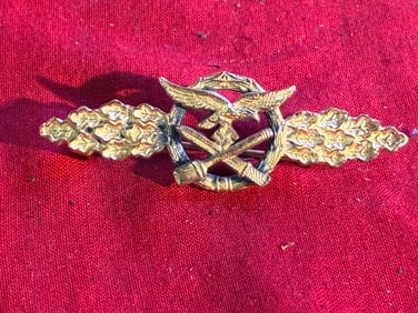WWII GERMAN LUFTWAFFE CLOSE COMBAT CLASP GOLD