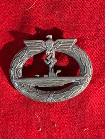 WW2 German U-Boot Kriegsabzeichen, 3rd Reich Badge By Schwerin Berlin 68