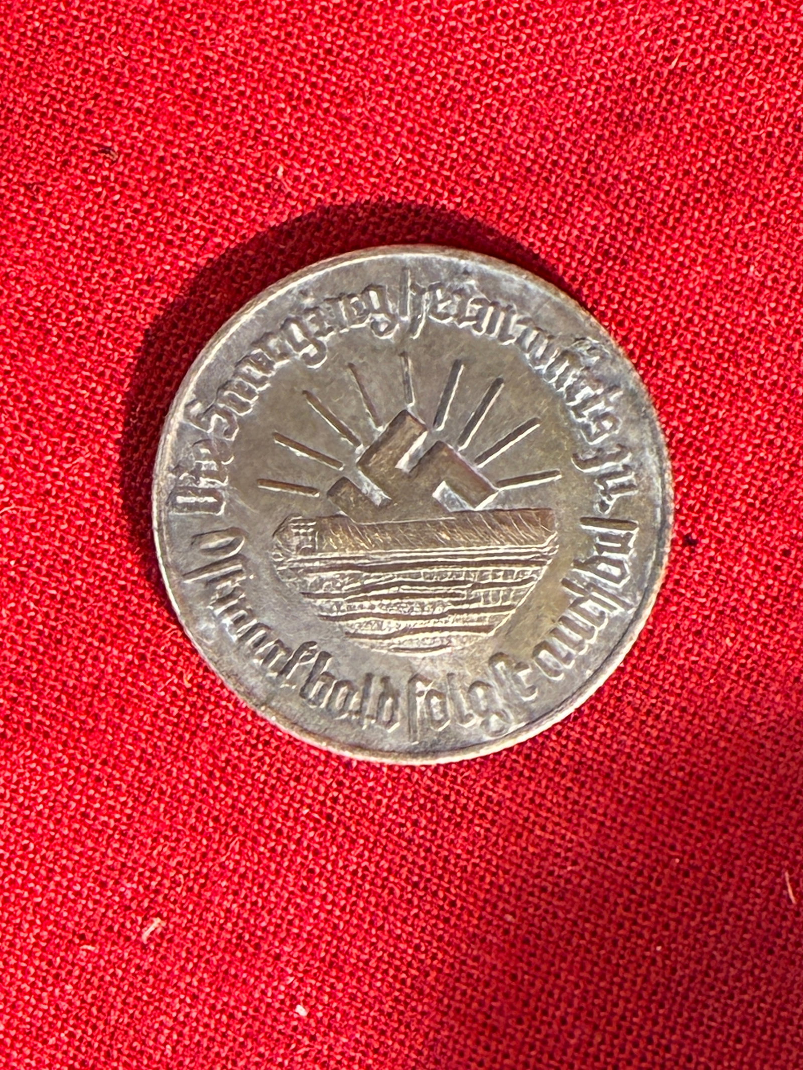 RARE WW2 GERMAN SA SILVER COIN: RARE WW2 GERMAN SA SILVER COIN