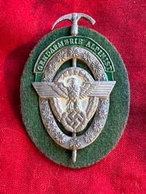 WW2 German 'Gendarmerie Alpinist' Police Award Badge By RZM