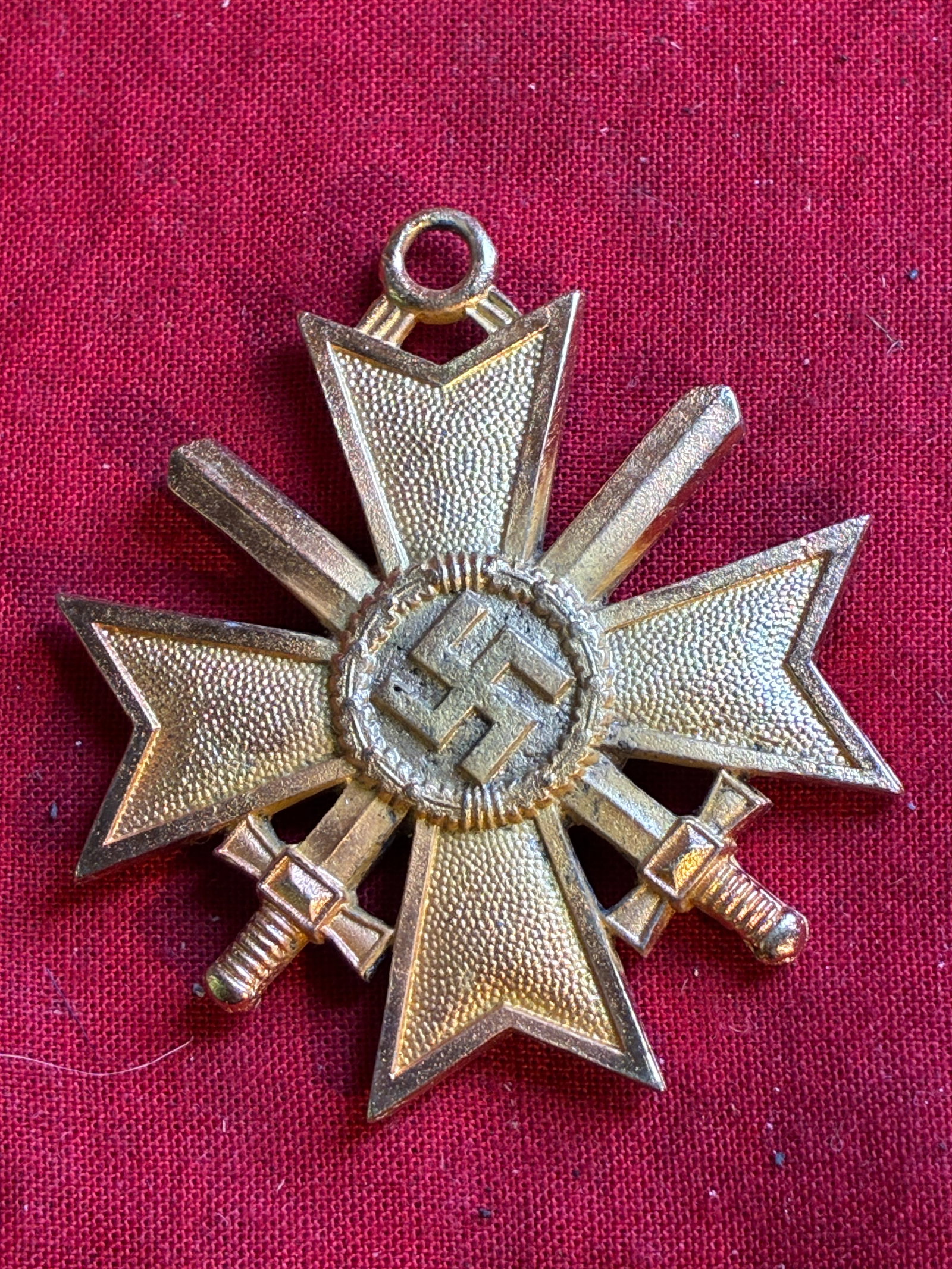 WW2 German War Merit Cross 2nd Class With Swords 1939: WW2 German War Merit Cross 2nd Class With Swords 1939. An ultra rare find that is in mint overall shape and condition with a beautiful overall patina. Shows good wear and use. Please view all detailed