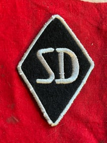 WW2 German SD Arm Badge / Sicherheitsdienst Diamond